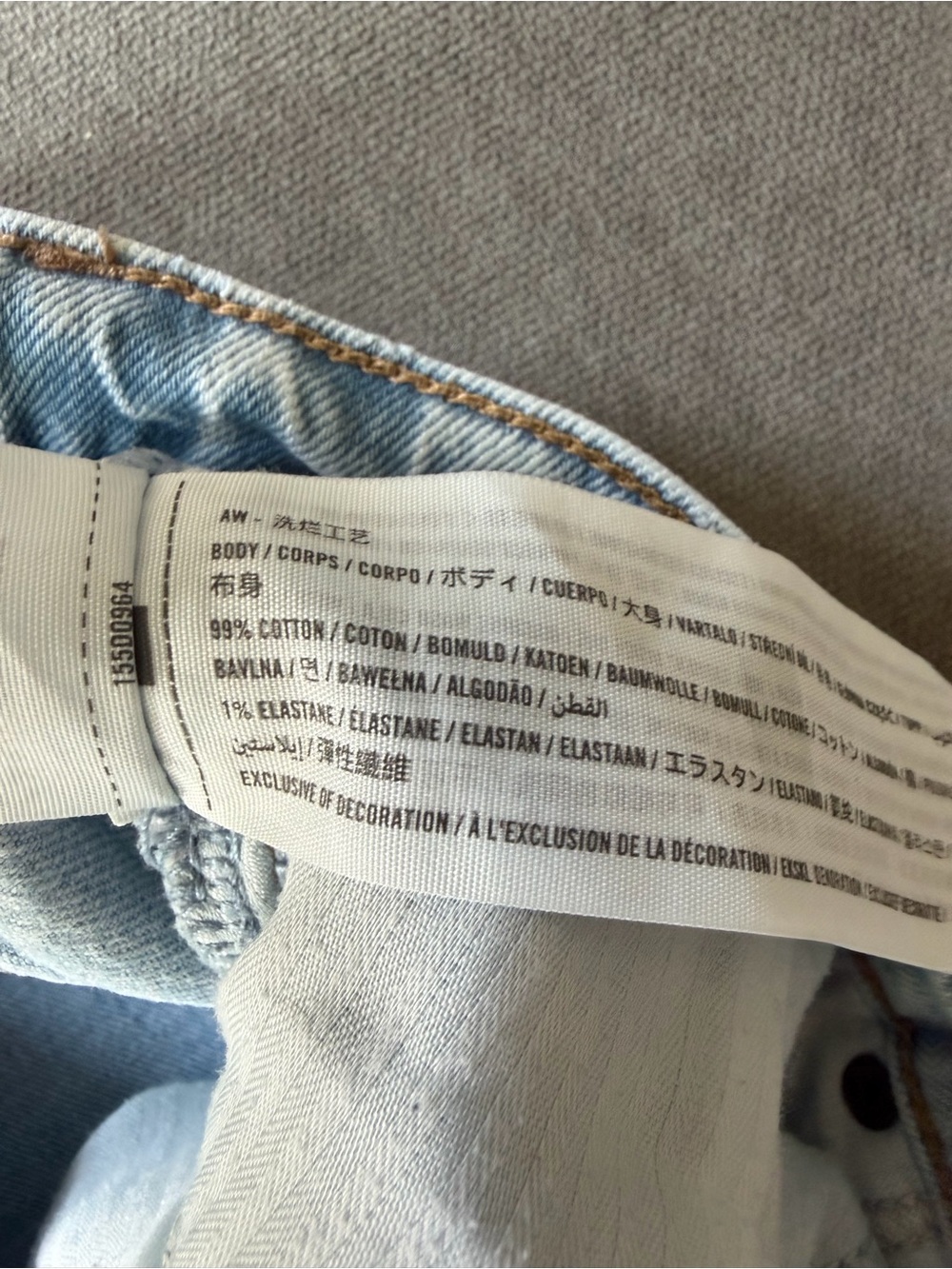 Abercrombie & Fitch The 90s Baggy Jean Low Rise Light Wash 28 - Picture 5 of 5